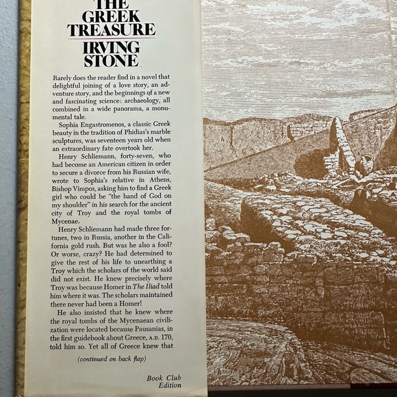Collectibles: The Greek Treasure by Irving Stone - Picture 4 of 6